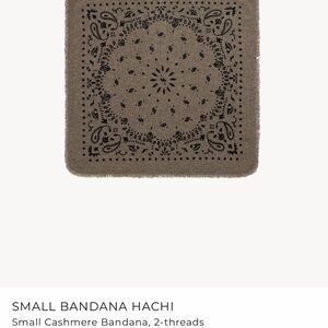 Kujten Cashmere Small Bandana Scarf